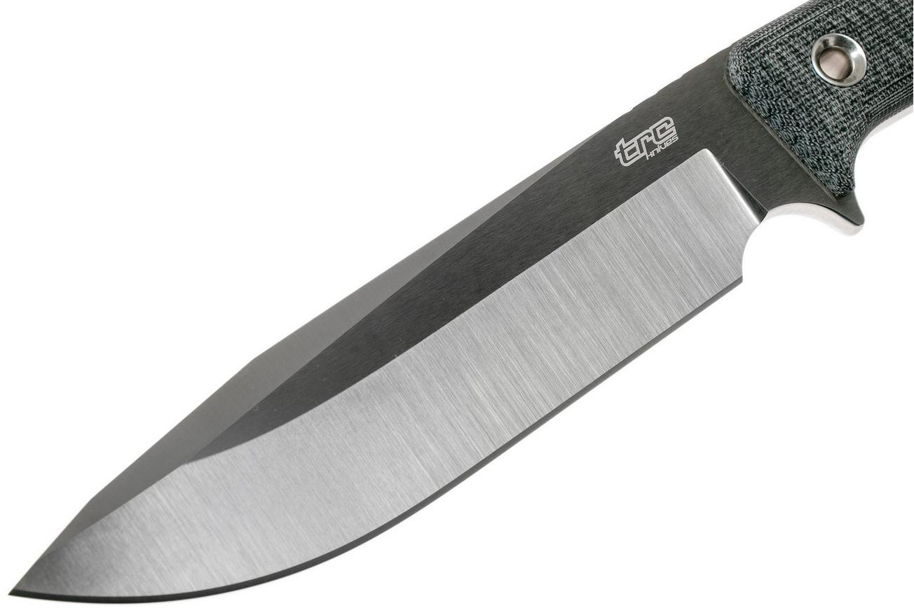 TRC Knives Apocalypse, Elmax, Black Canvas Micarta, survivalmes