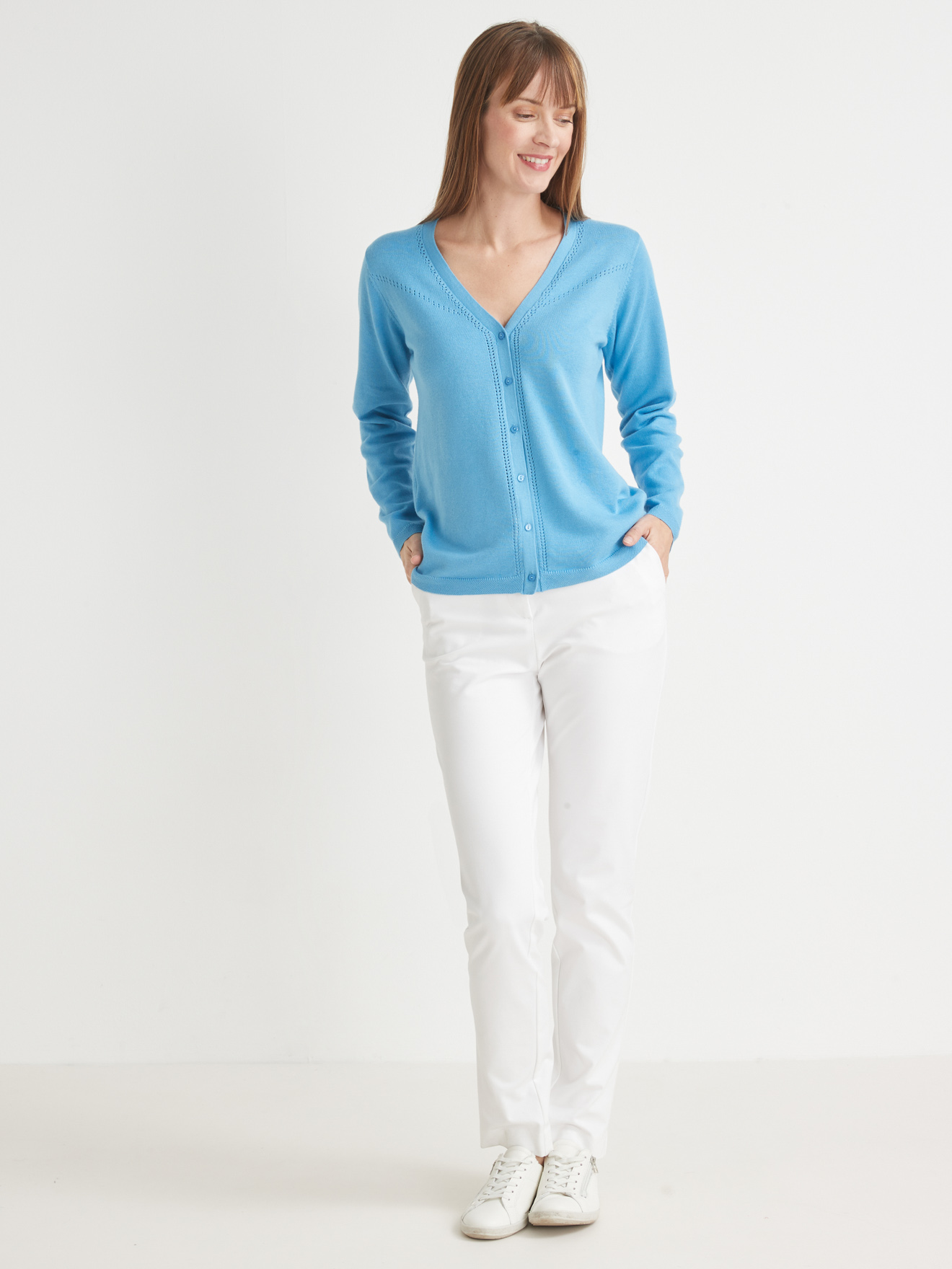 Gilet avec jeu d'ajouré