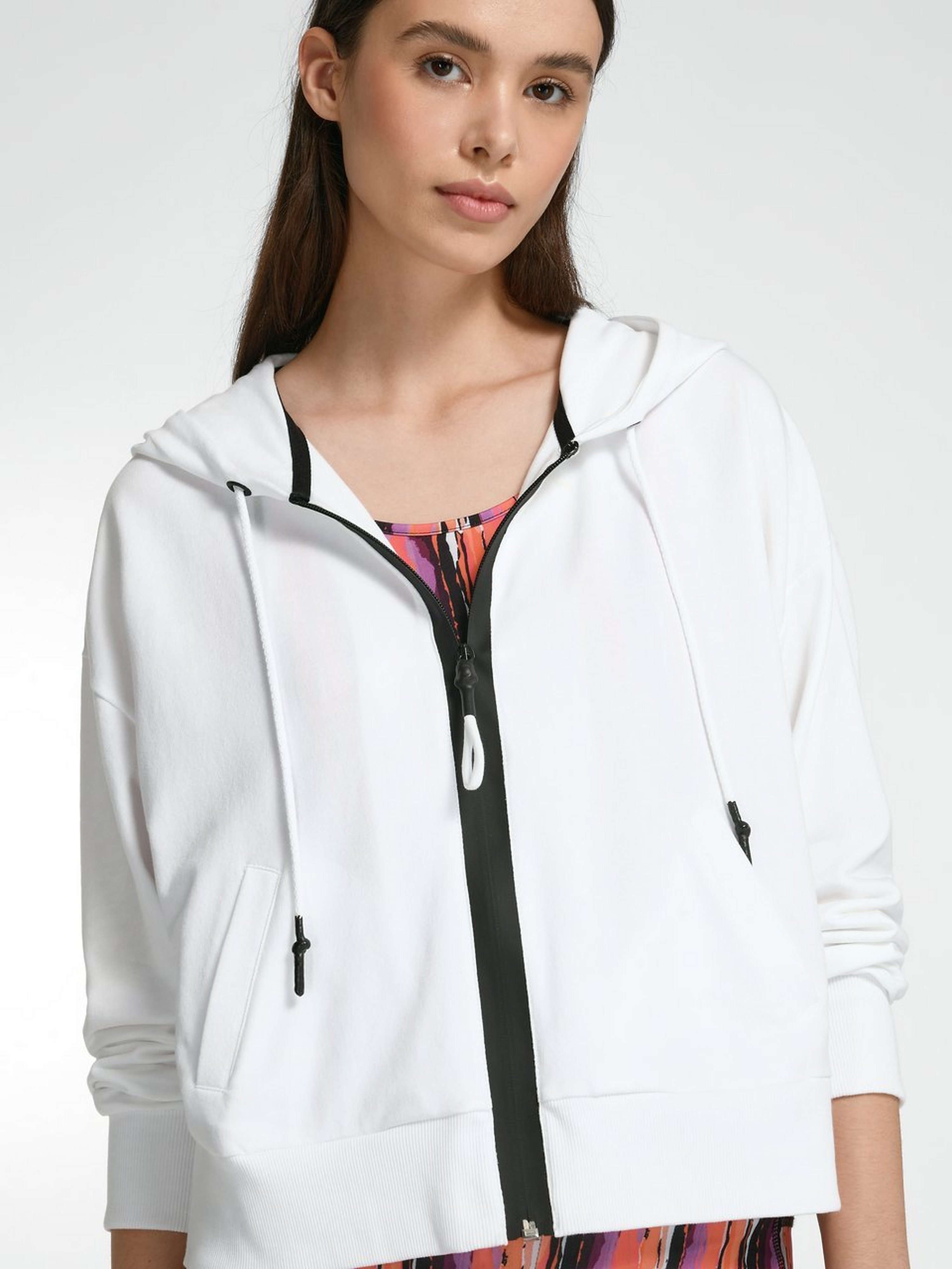 Kapuzen-Sweatjacke im Oversized-Style