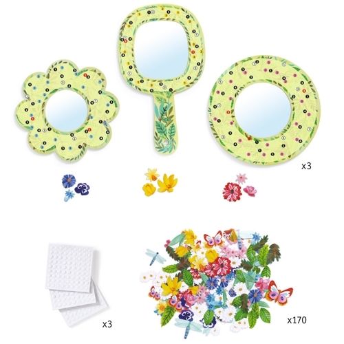Djeco knutselset diy bloemenspiegels