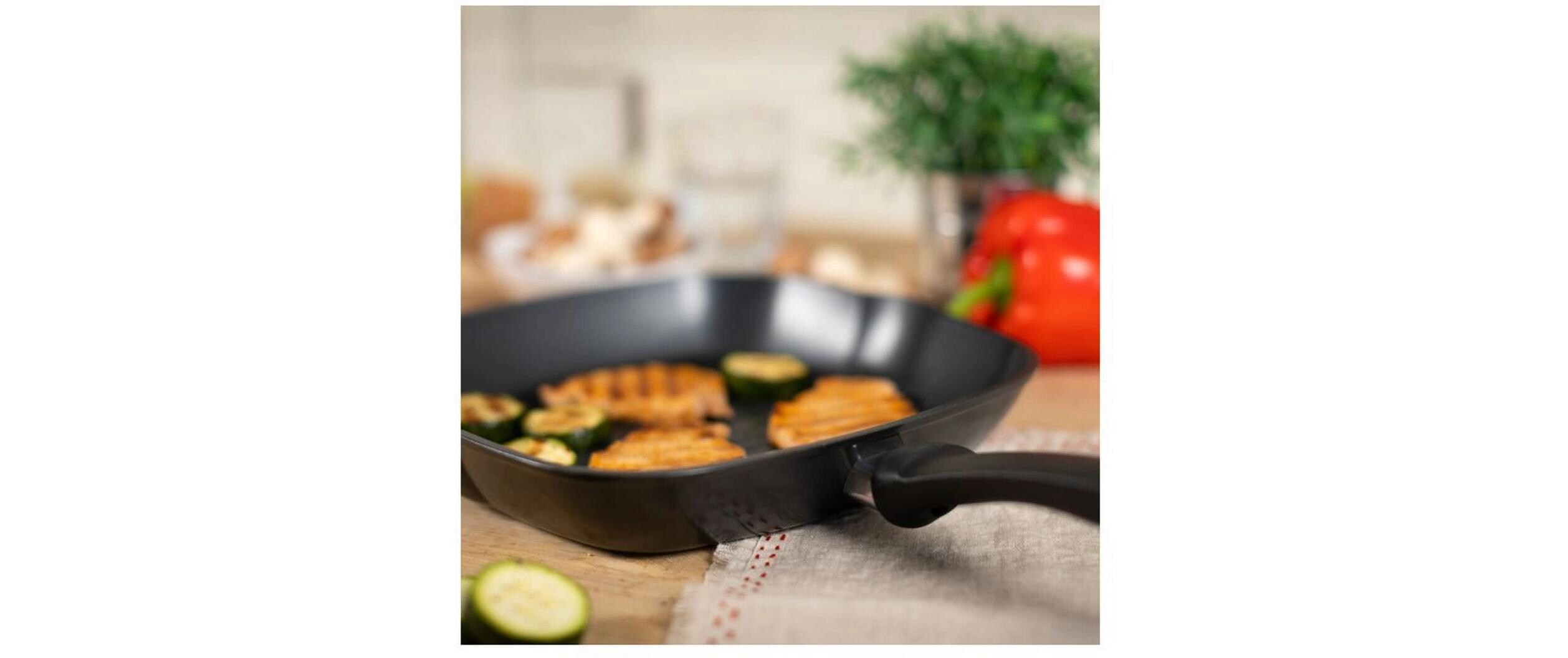 Grillpfanne Easy Induction 26 cmQuadratische Grillpfanne