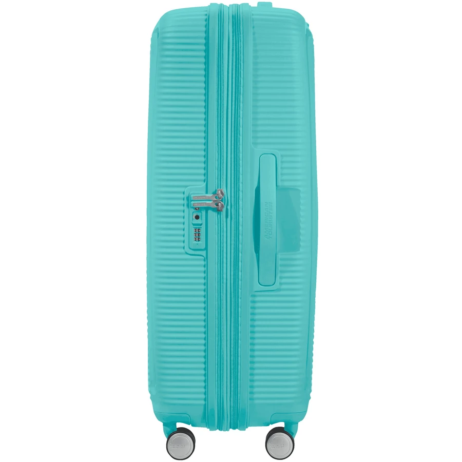 American Tourister Soundbox - 4-Rollen-Trolley L 77 cm erw. poolside blue