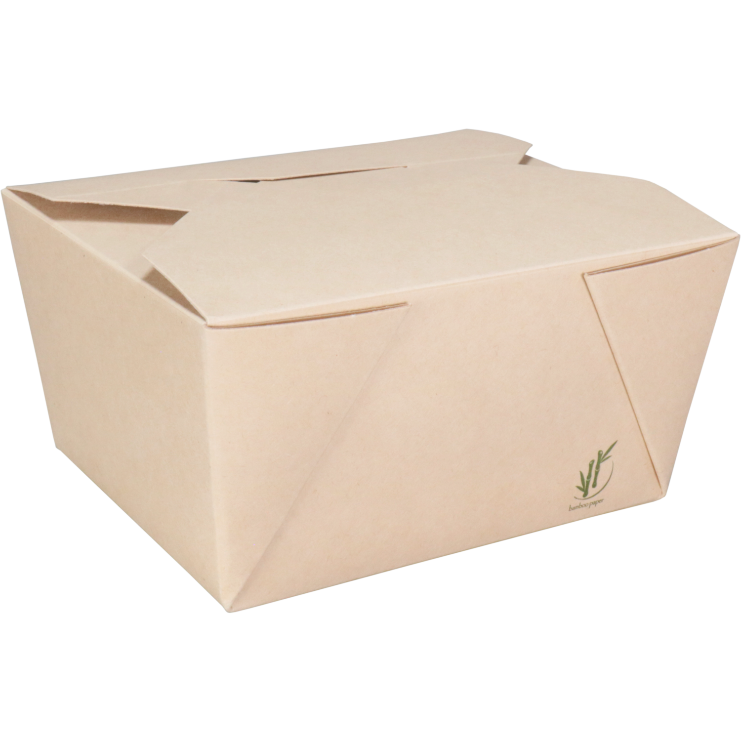 Depa Bak, Bamboepapier + PP, maaltijdbox, 113x90x65mm, naturel