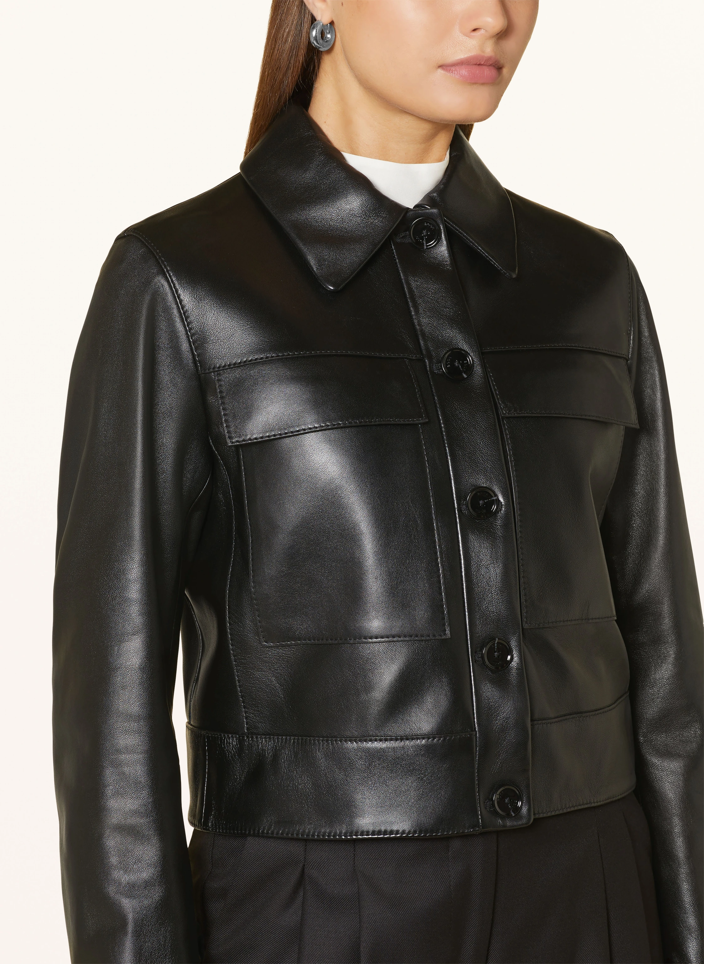 BOSS Lederjacke SADENIA