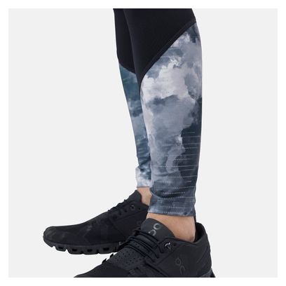 Collant Long Femme Odlo Essential Print Noir
