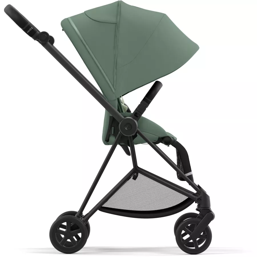 cybex PLATINUM Kombikinderwagen New Mios Matt Black Leaf Green