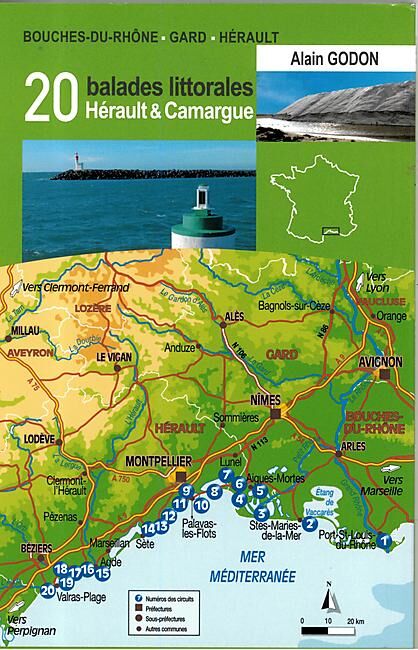 CHAMINA - 20 BALADES LITTORALES HERAULT CAMARGUE