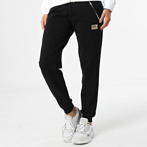 Ensemble De Survetement Femme 3LTV64-TJ2PZ Noir Blanc Doré