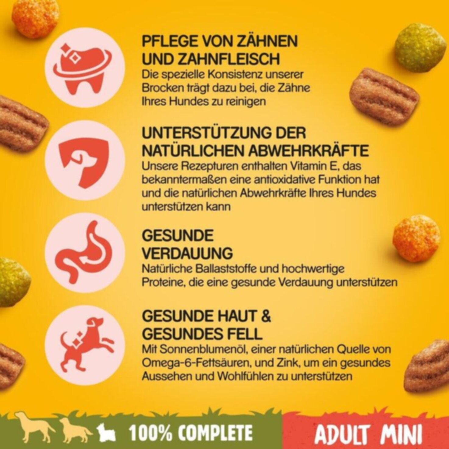 Pedigree Adult Hunde Trockenfutter Mini Geflügel