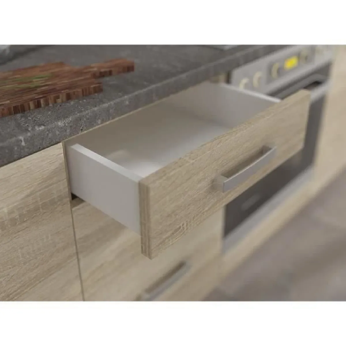 TBS Meuble Haut Vitré 2 Portes Basculantes
