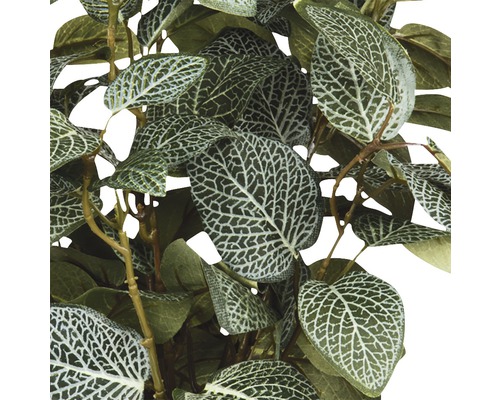 Kunstmozaïekplant Fittonia Ø 25 H 35 cm bruin