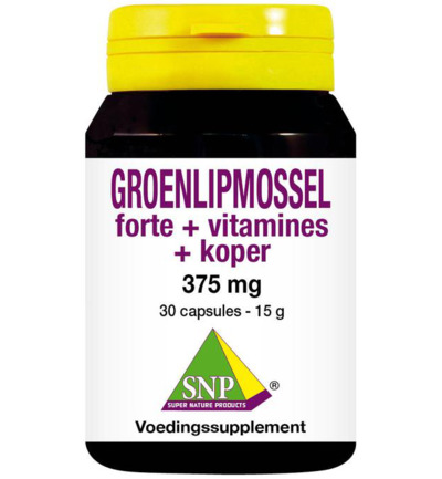 Snpgroenlipmossel forte + vitamines + koper (30 capsules)
