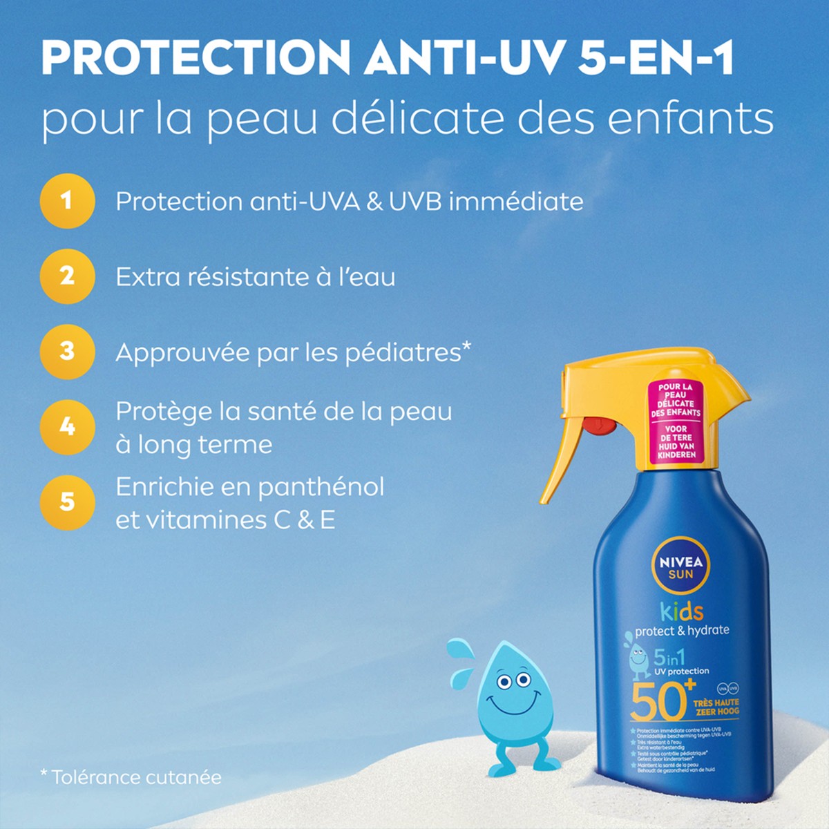 Pistolet solaire SPF 50  - Kids Protect & Hydrate - Corps - Enfant - 270 ml