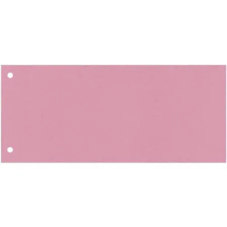 Q Connect Trennstreifen rosa, 10,5 x 24 cm, 100 Stück