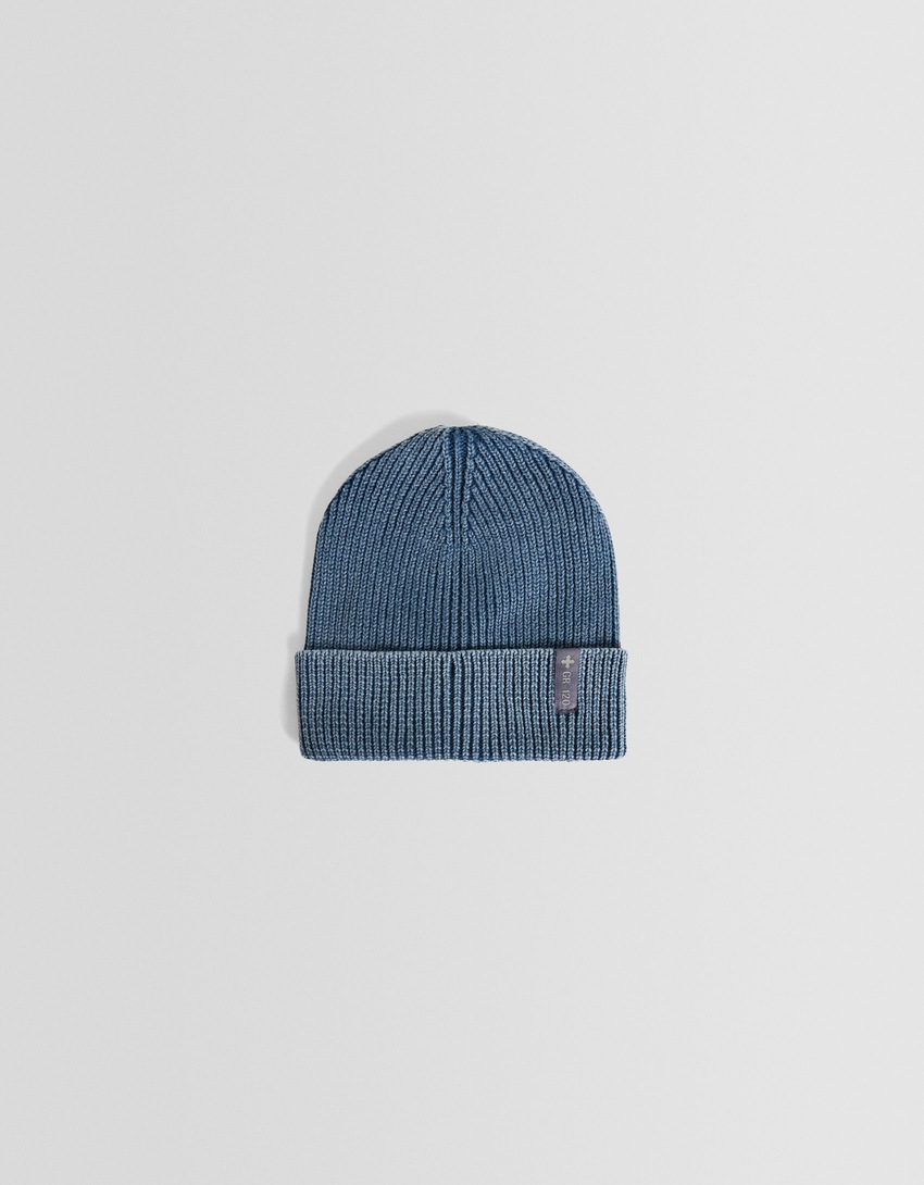 Gorro com efeito desbotado