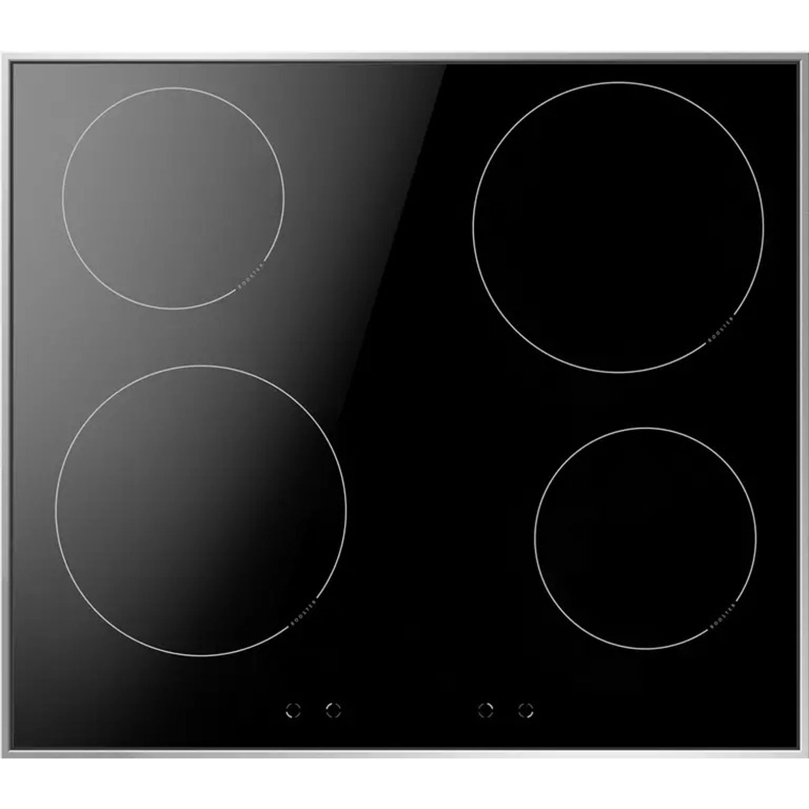 MICAN Einbau-Herdset 90200 - Edelstahl - schwarz - A