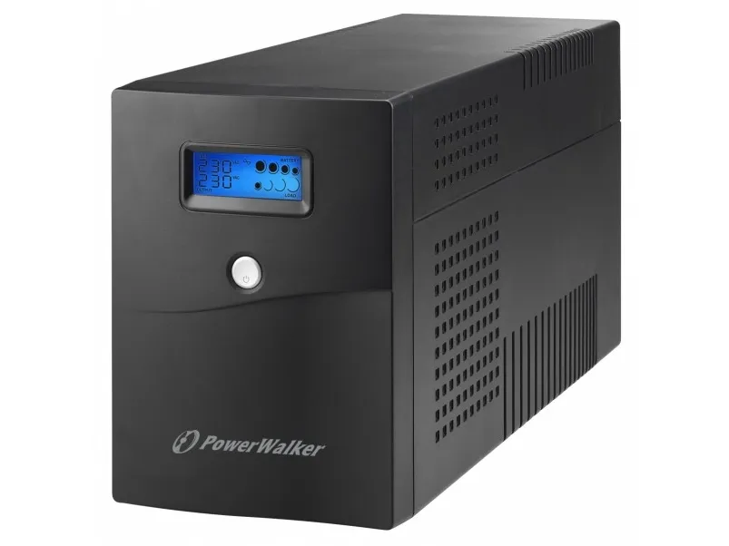 PowerWalker VI 3000 SCL FR - UPS - AC 230 V - 1800 Watt - 3000 VA - 9 At - USB, RS-232 - output-stikforbindelser: 4