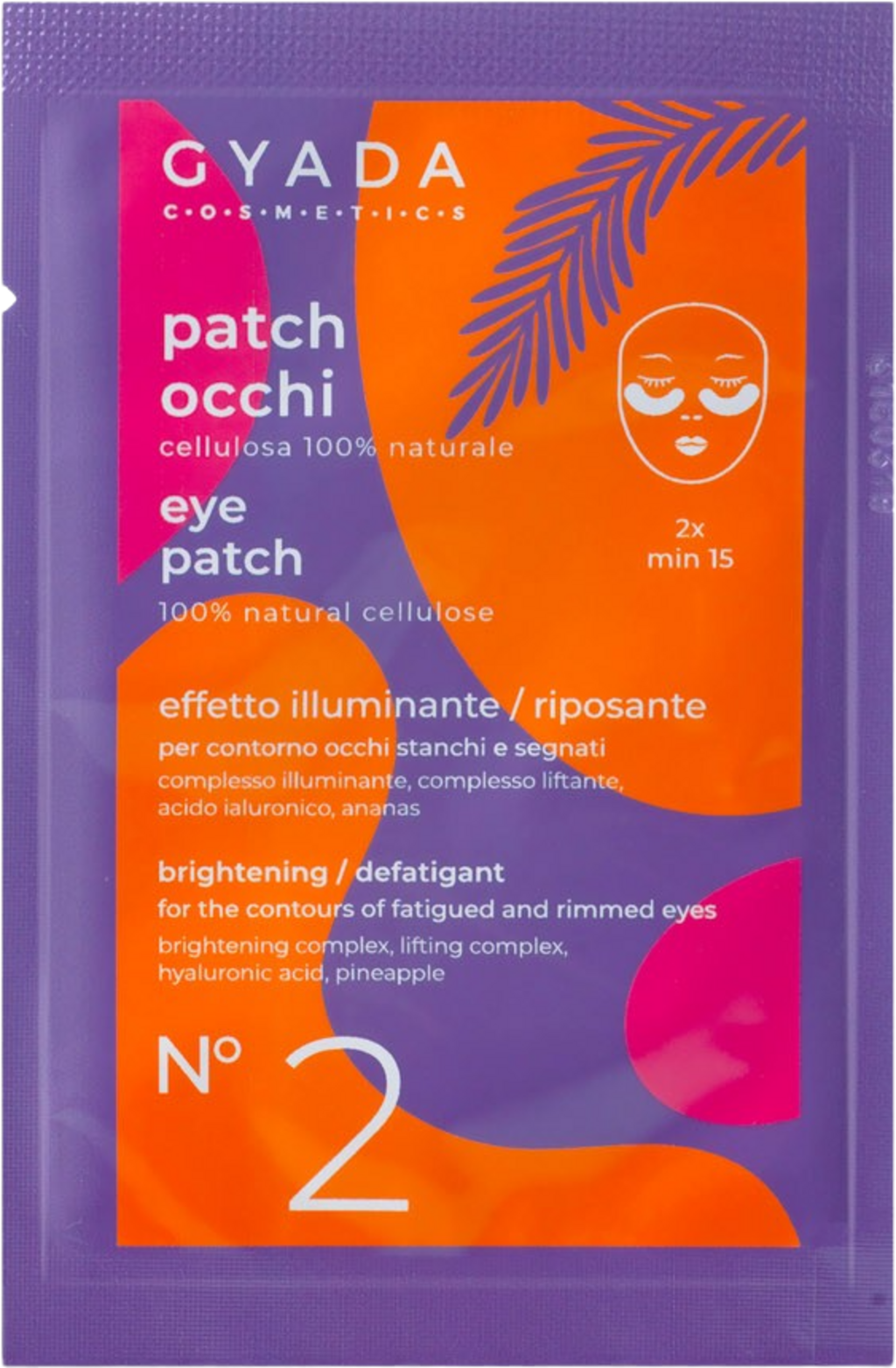 GYADA Cosmetics  Belebende Tuchmaske für die Augen Nr.2, 5 ml