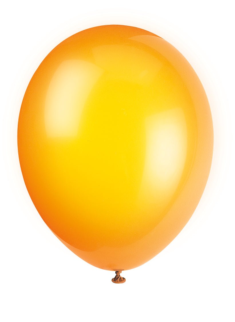 Oranje Ballonnen Glans 30cm 10st