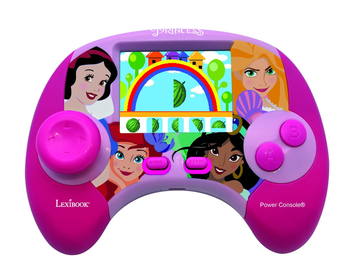 Lexibook - Disney Princess Educational håndholdt tosproget konsol med LCD-skærm