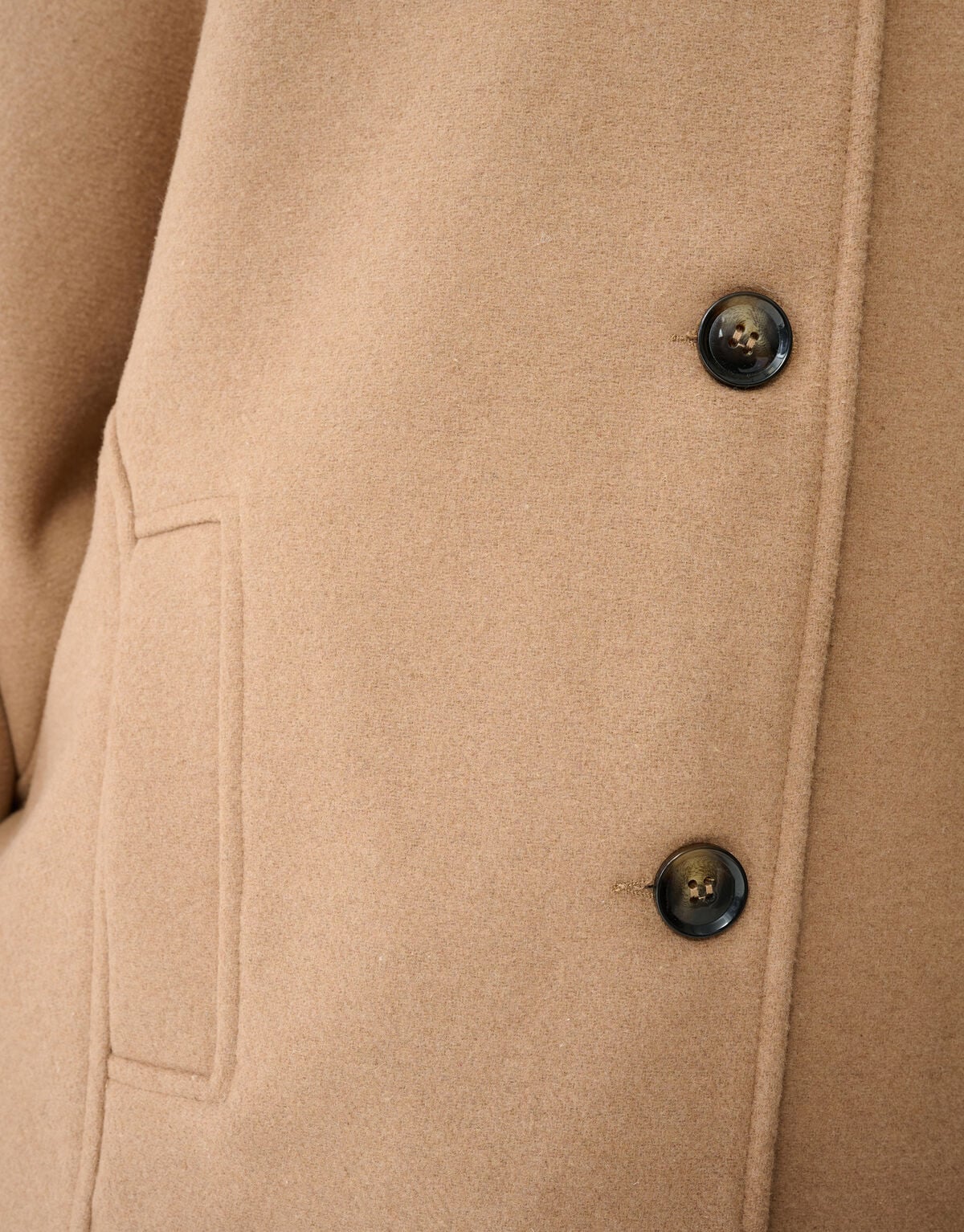 Wol Cape Jas Camel