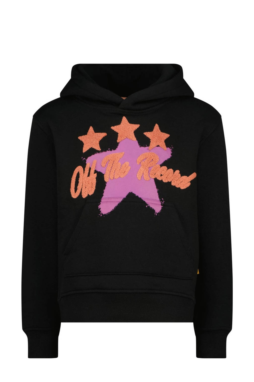Vingino hoodie Noriny met printopdruk zwart