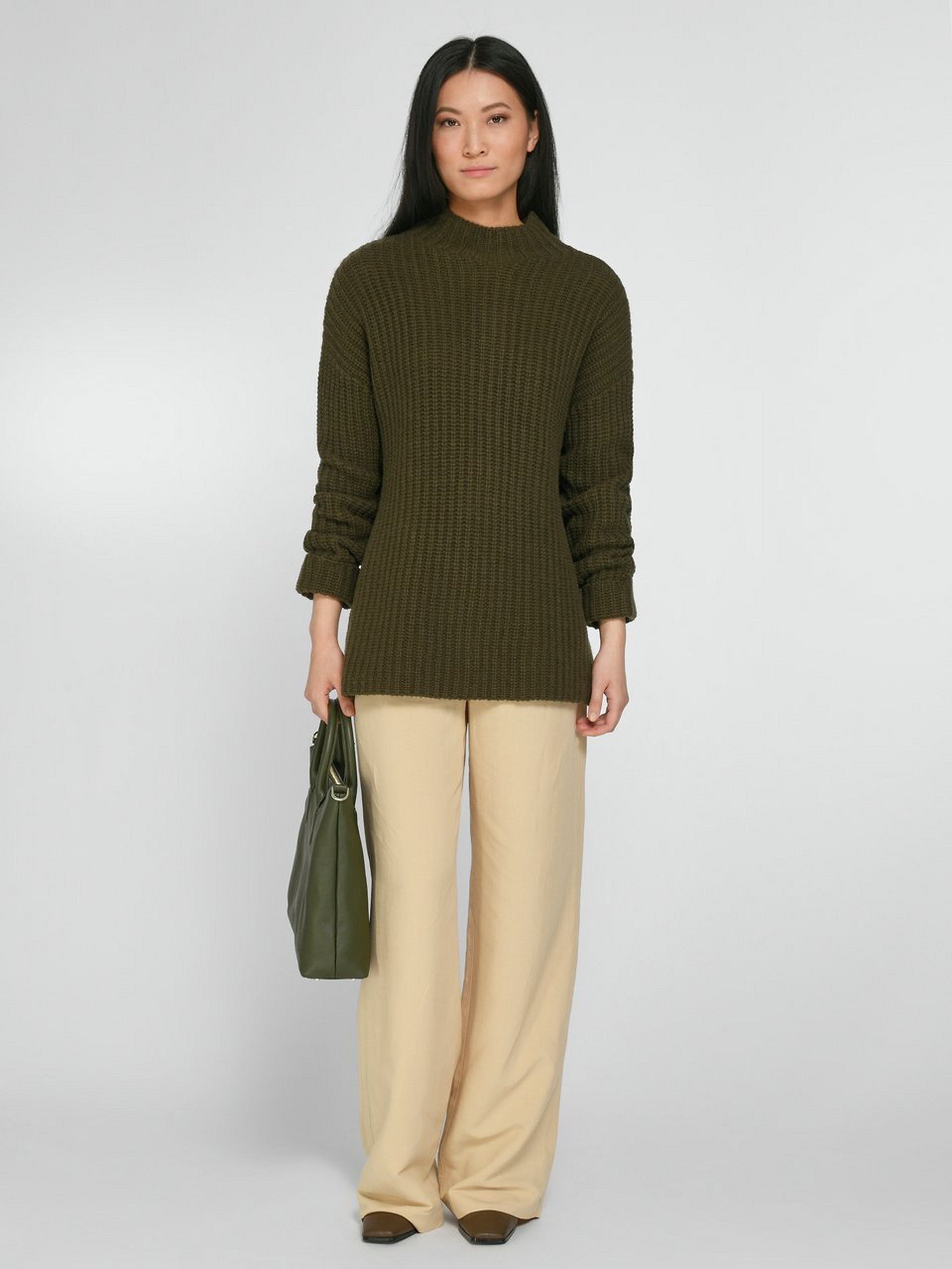 Pullover mit Stehkragen