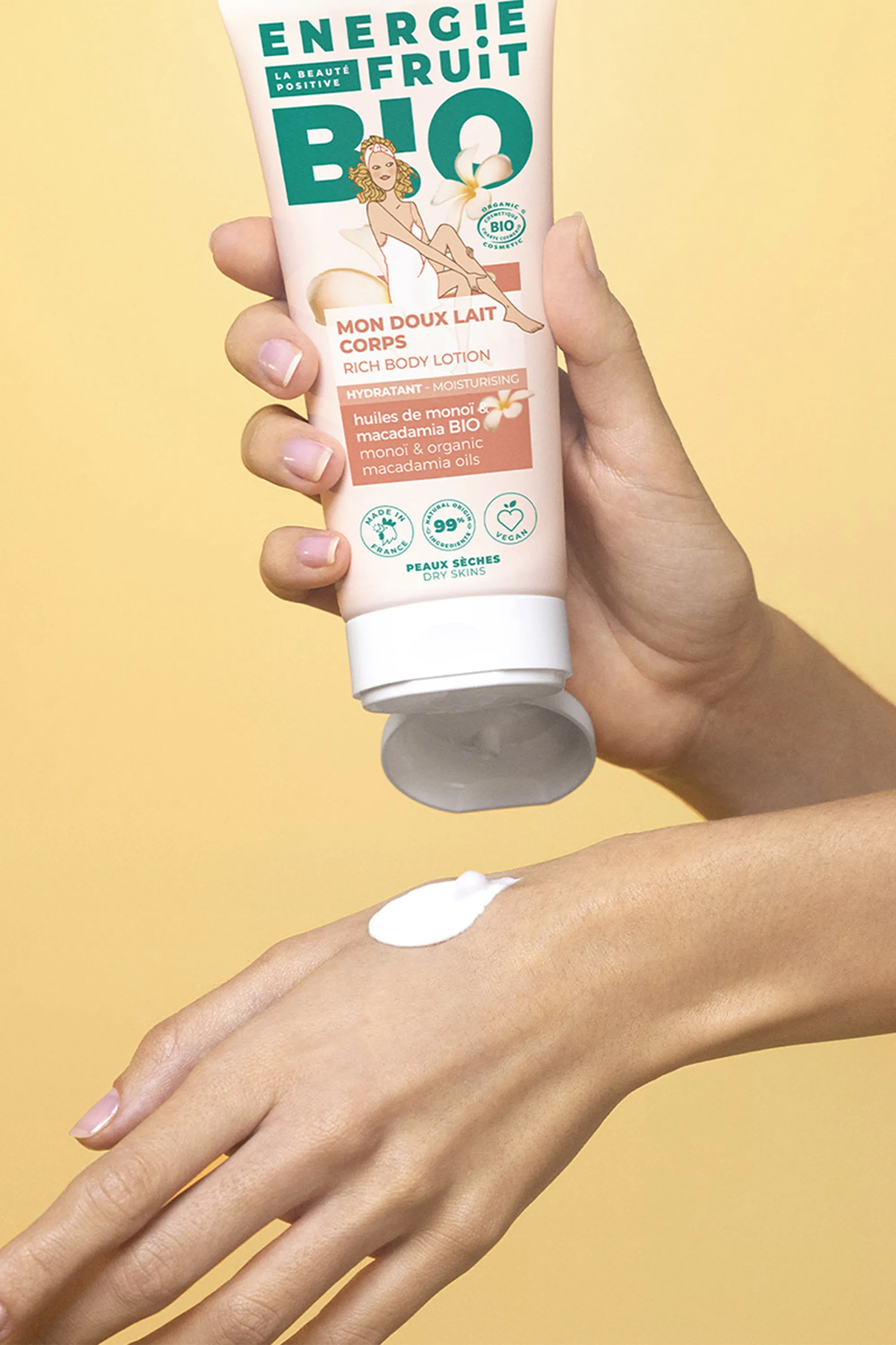 Energie Fruit Lait corps au monoï bio-200 ml