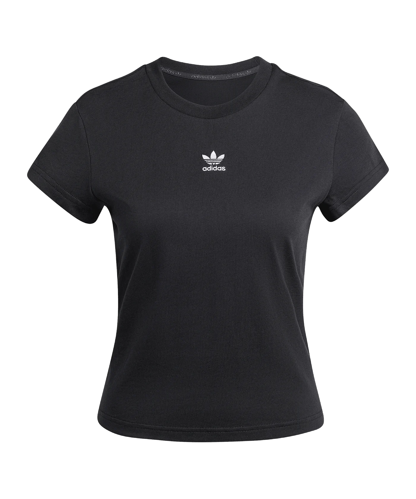 adidas Originals Essential Slim T-Shirt Damen Schwarz