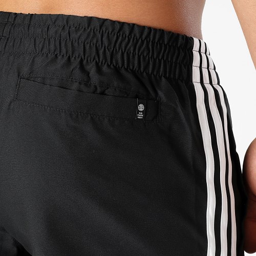 Short De Bain A Bandes HT4406 Noir