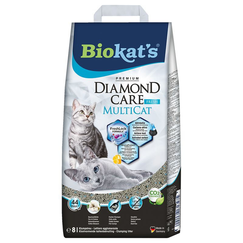 Litière Biokat's, Diamond Care MultiCat Fresh