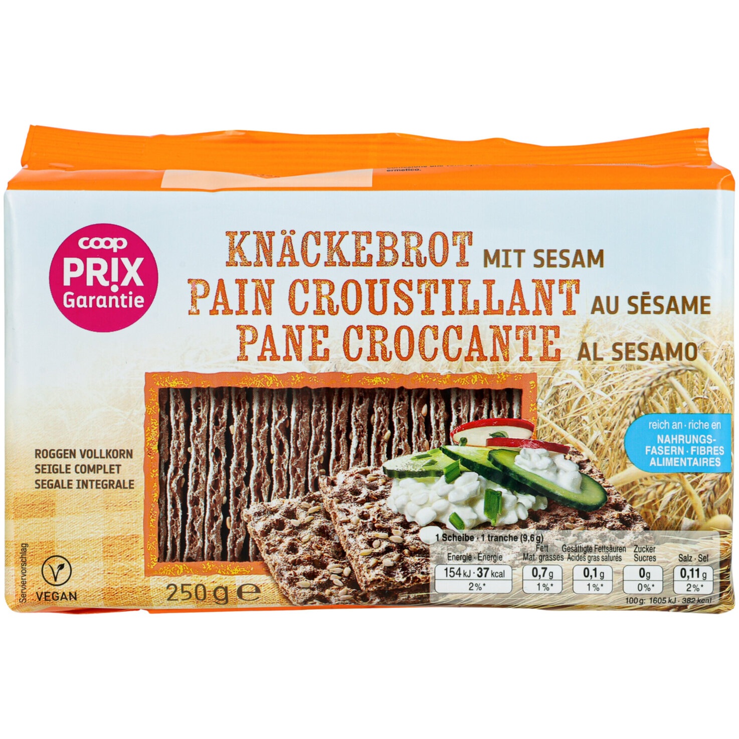 Prix Garantie Knäckebrot mit Sesam