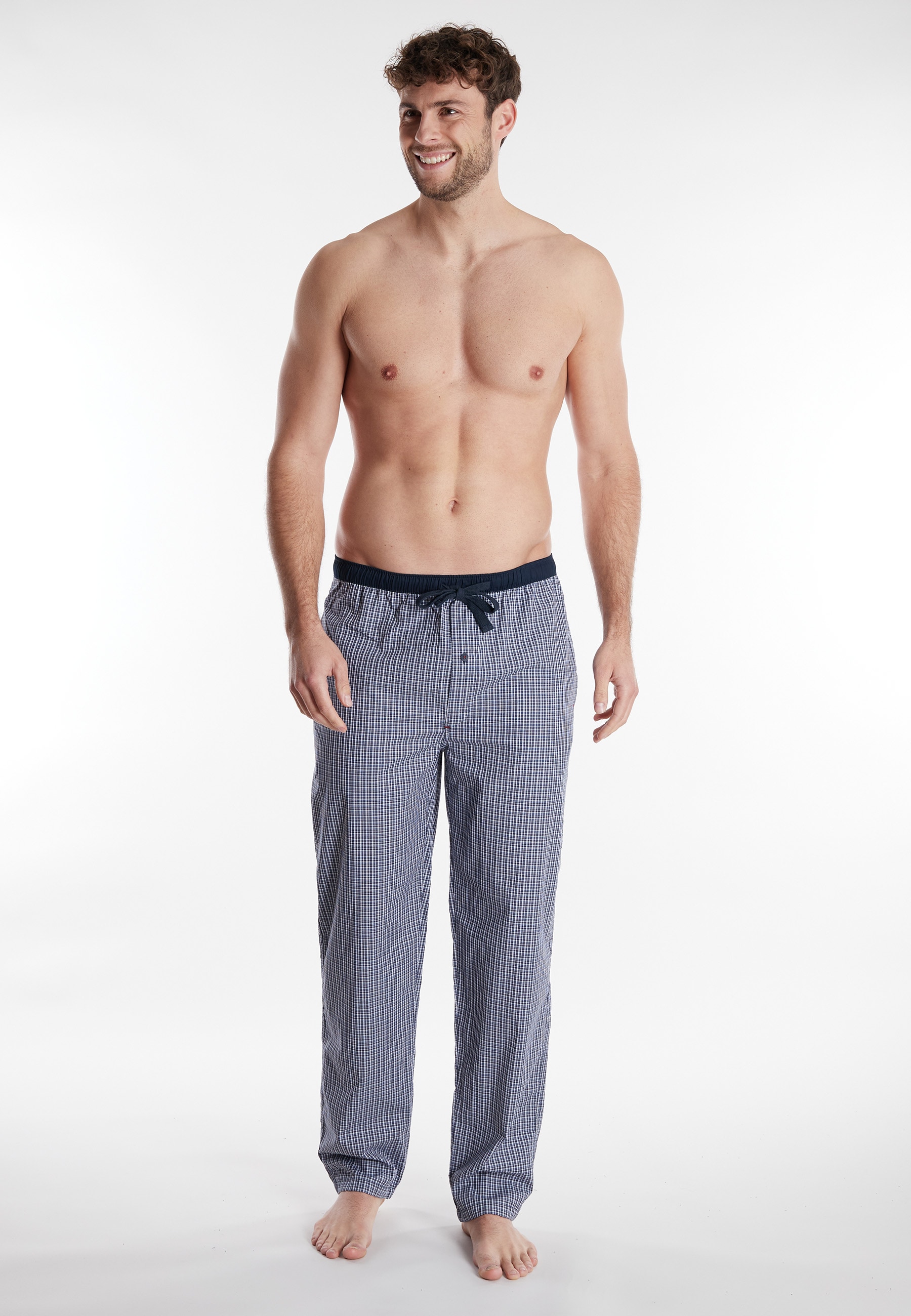 TOM TAILOR Pyjamahose »Dakota«  Bindeband, Seitentaschen, locker, bequem, atmungsaktiv