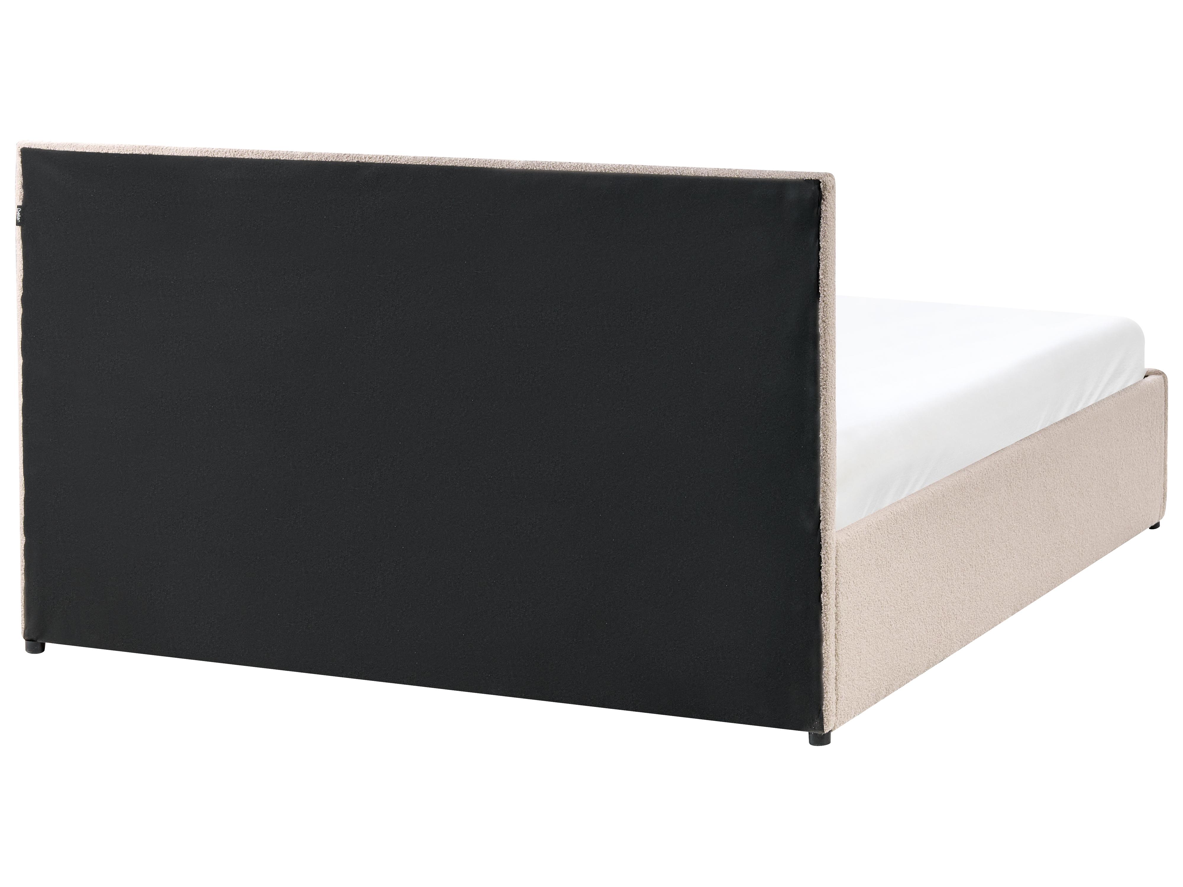 Bed met opbergruimte Bouclé MASSOGNES 140 x 200 cm Beige