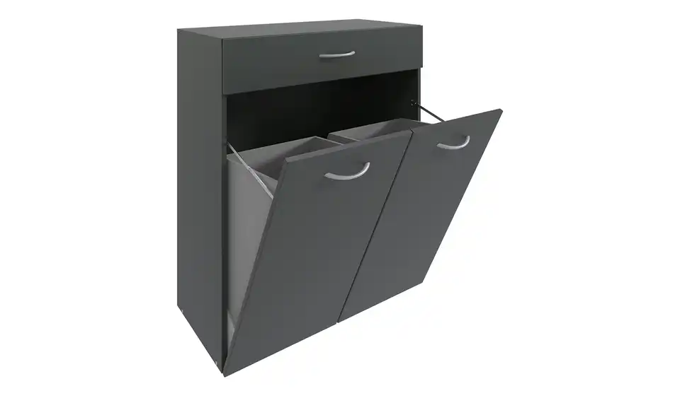 Kommode mit Wäschebox Multischrank-System 80 cm Graphit
