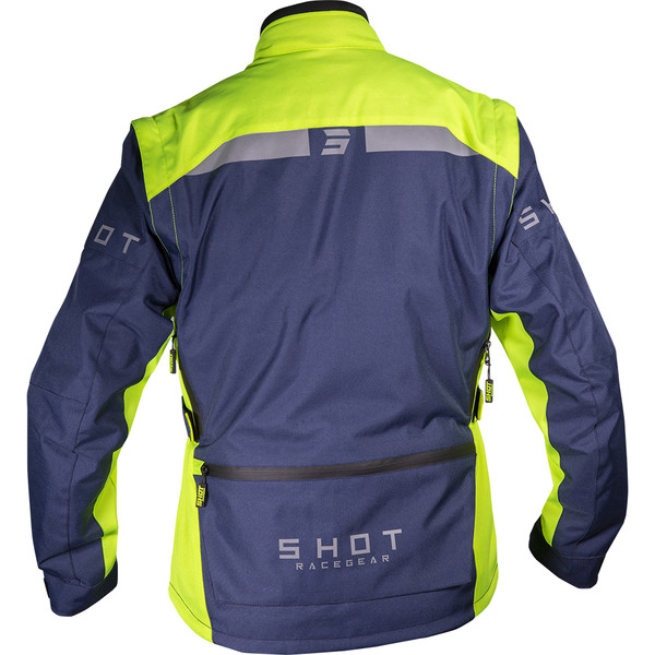 Shot - Veste Racetech Navy / Jaune fluo