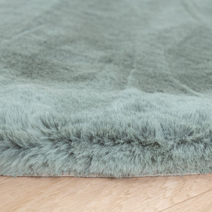 Zachte Hoogpolige loper - Comfy Supreme Blauw/Groen