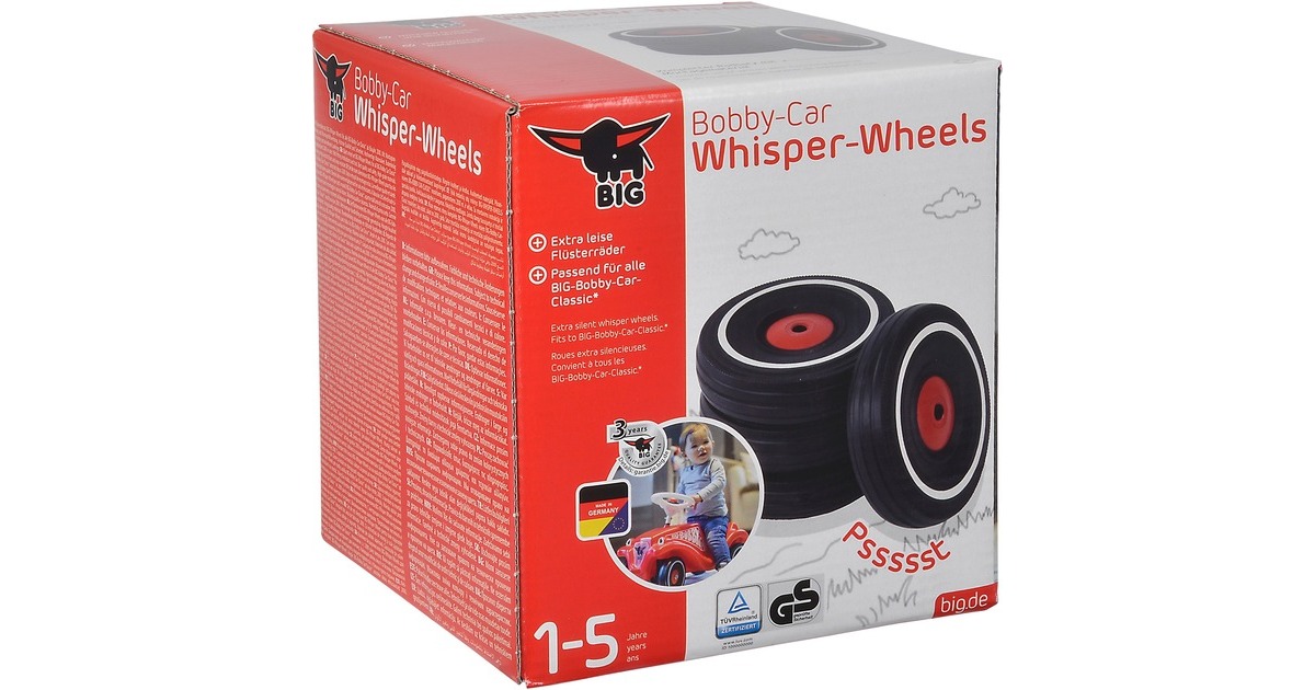 BIGBobby Car - Loopauto Fluisterwielen Wielen set  (4 stuks)