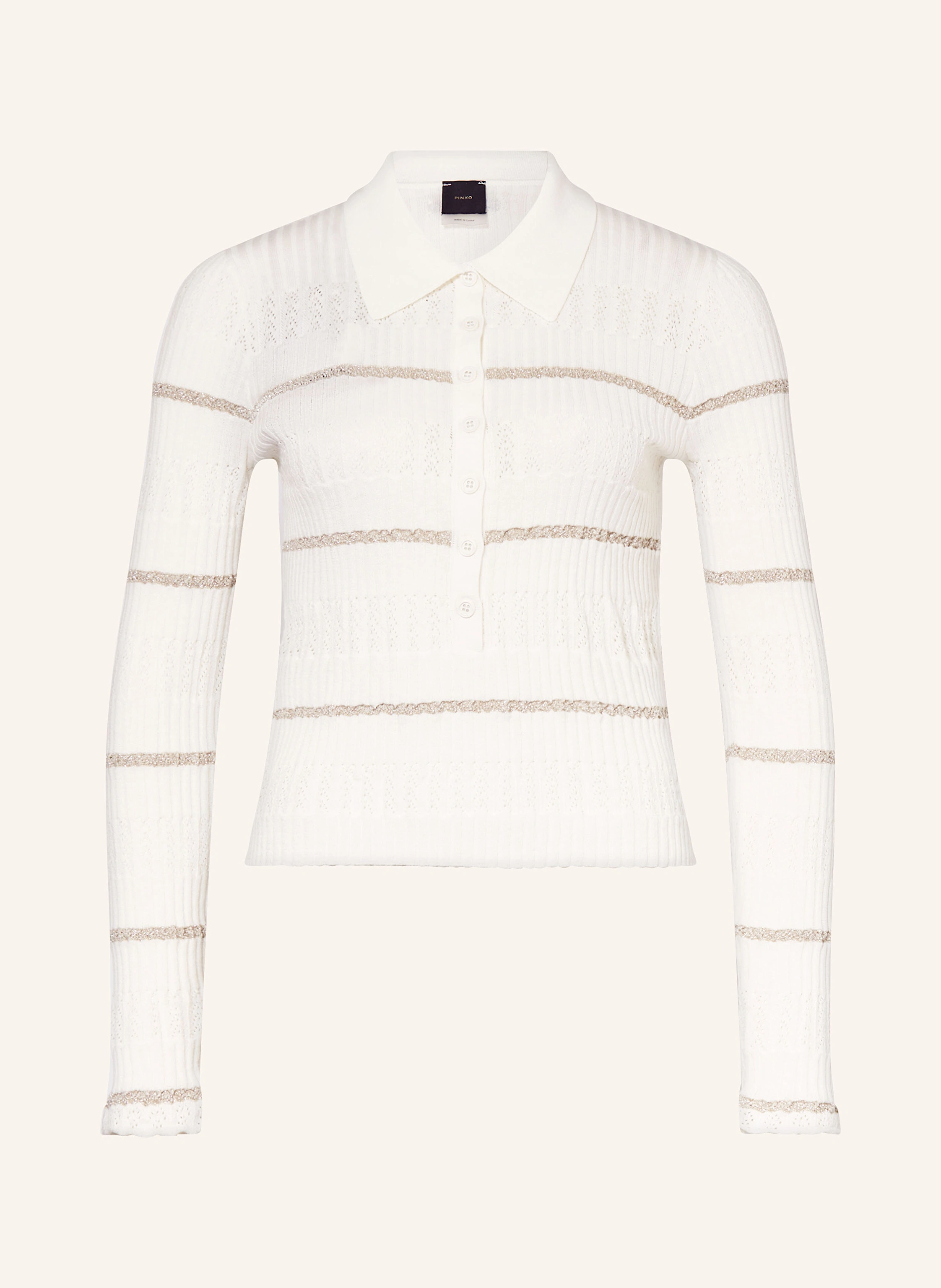 PINKO Stickjacke JANNU mit Glitzergarn