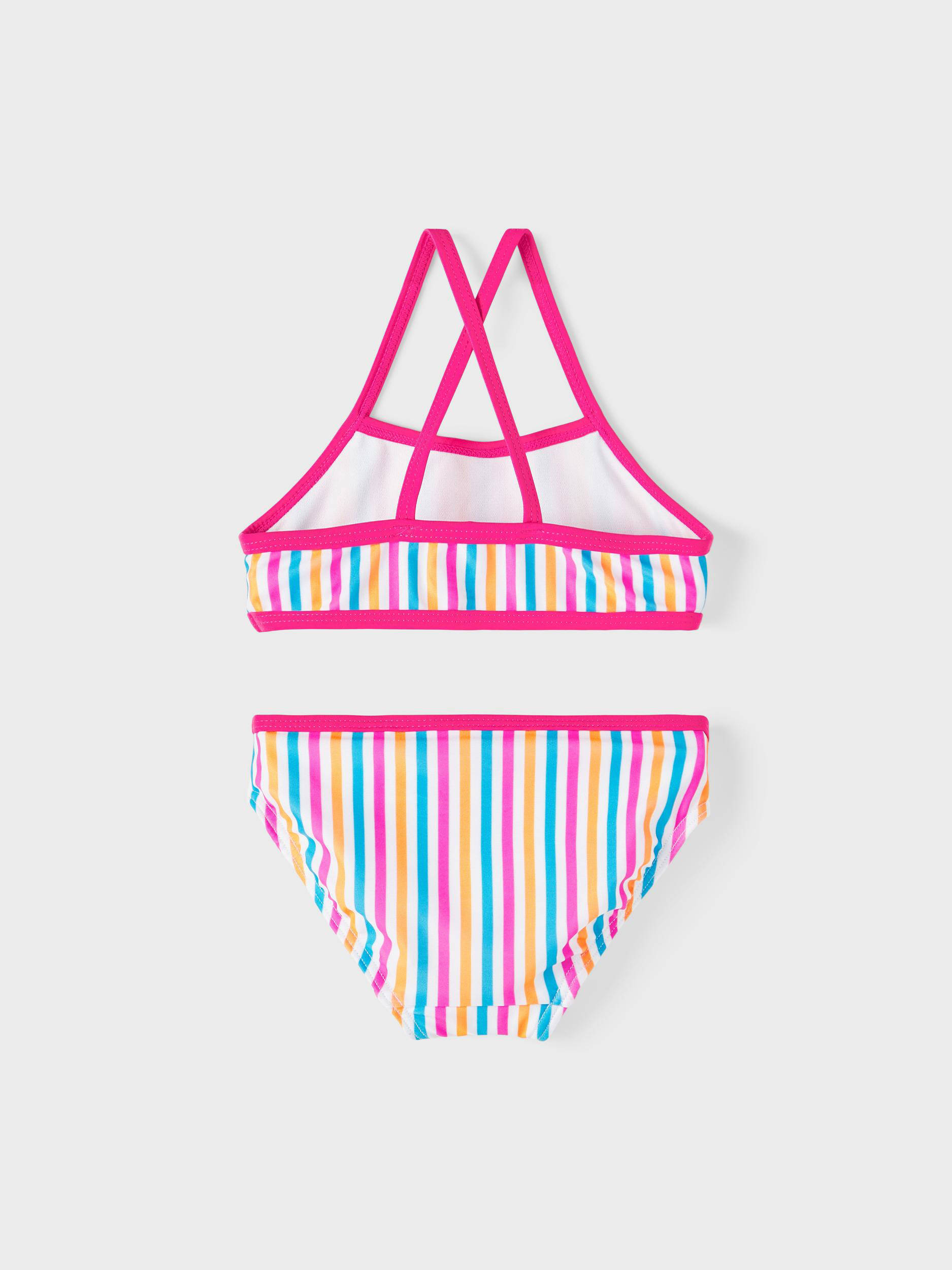 NAME IT crop bikini NMFZIZA roze/blauw/wit