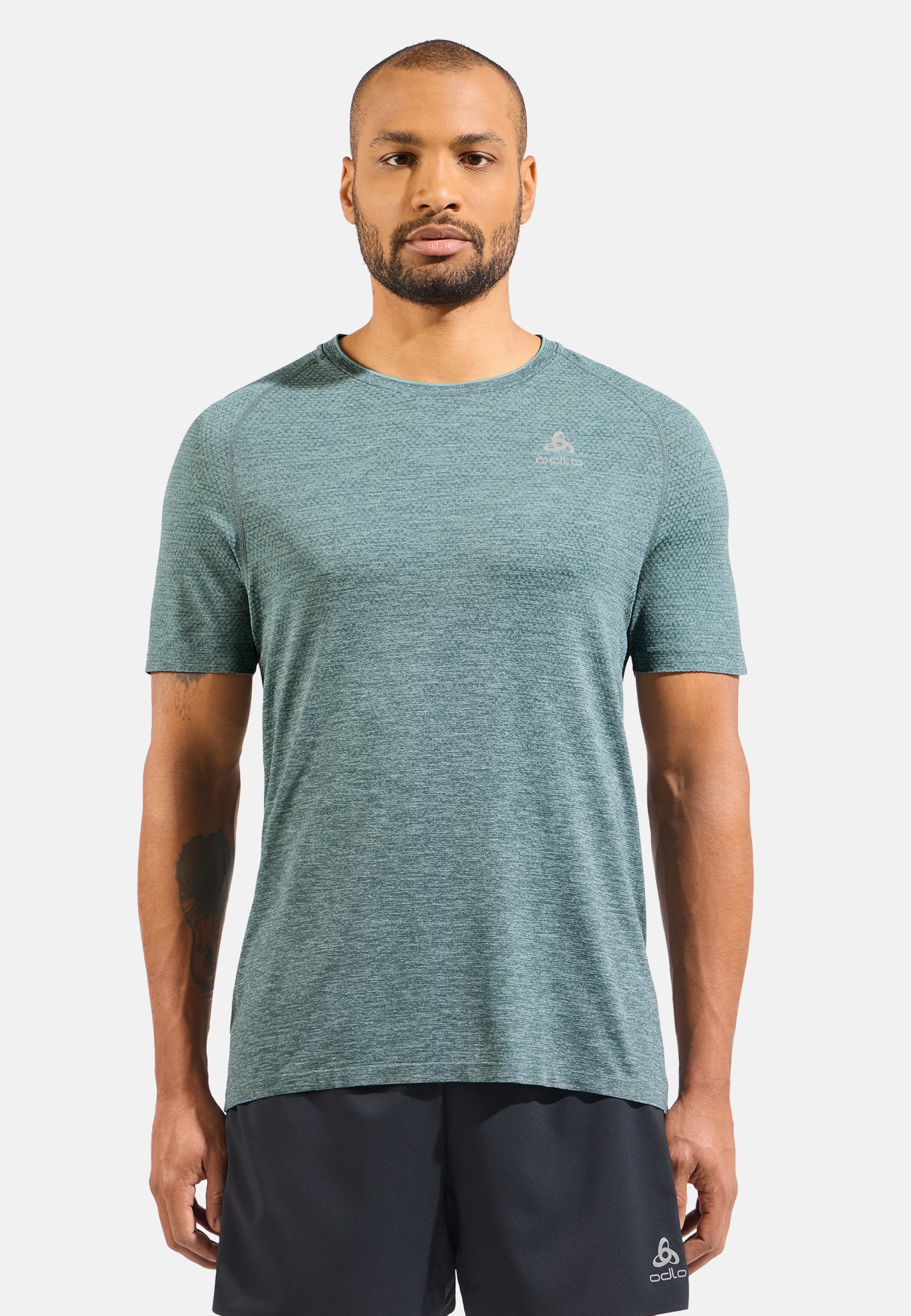 Essentials Seamless Laufshirt in arctic melange