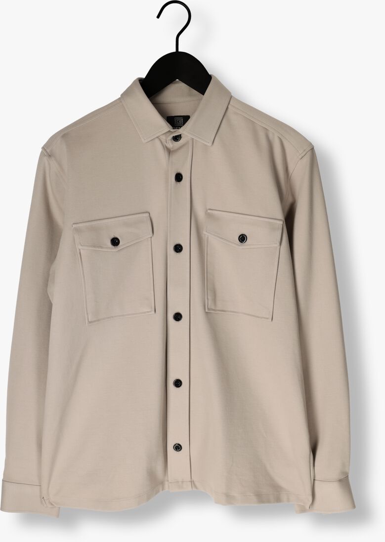 beige genti overshirt midtown relaxed fit