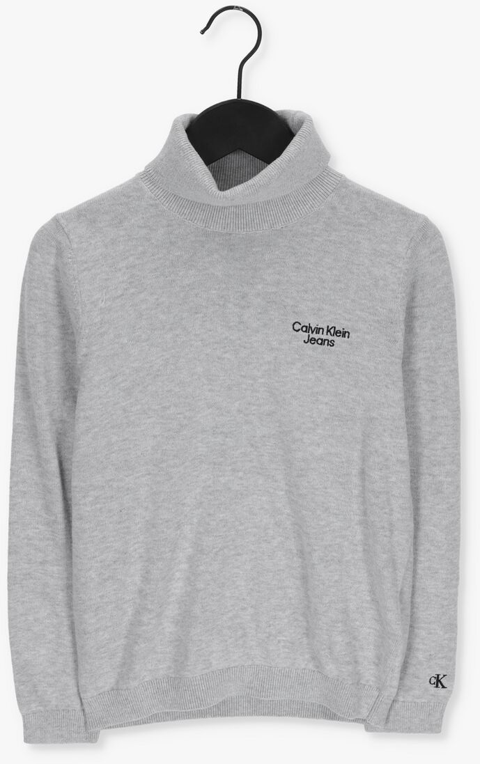 CALVIN KLEIN grijze calvin klein coltrui roll neck sweater