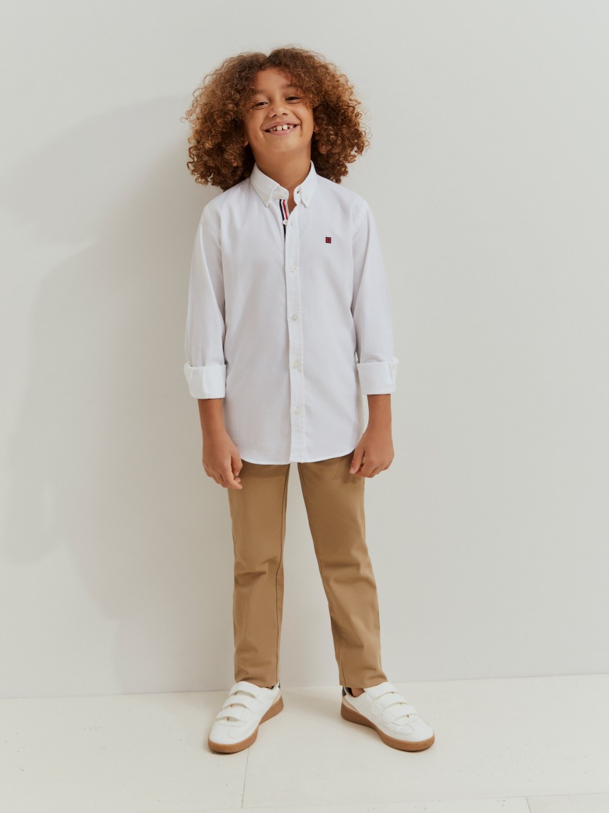 Camisa oxford em algodão
