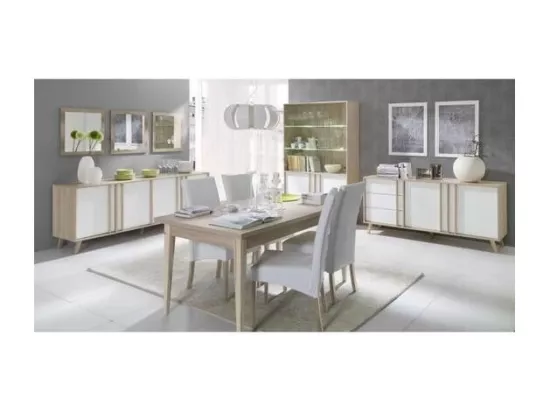 Buffet moyen modèle MALMO Blanc – Design scandinave