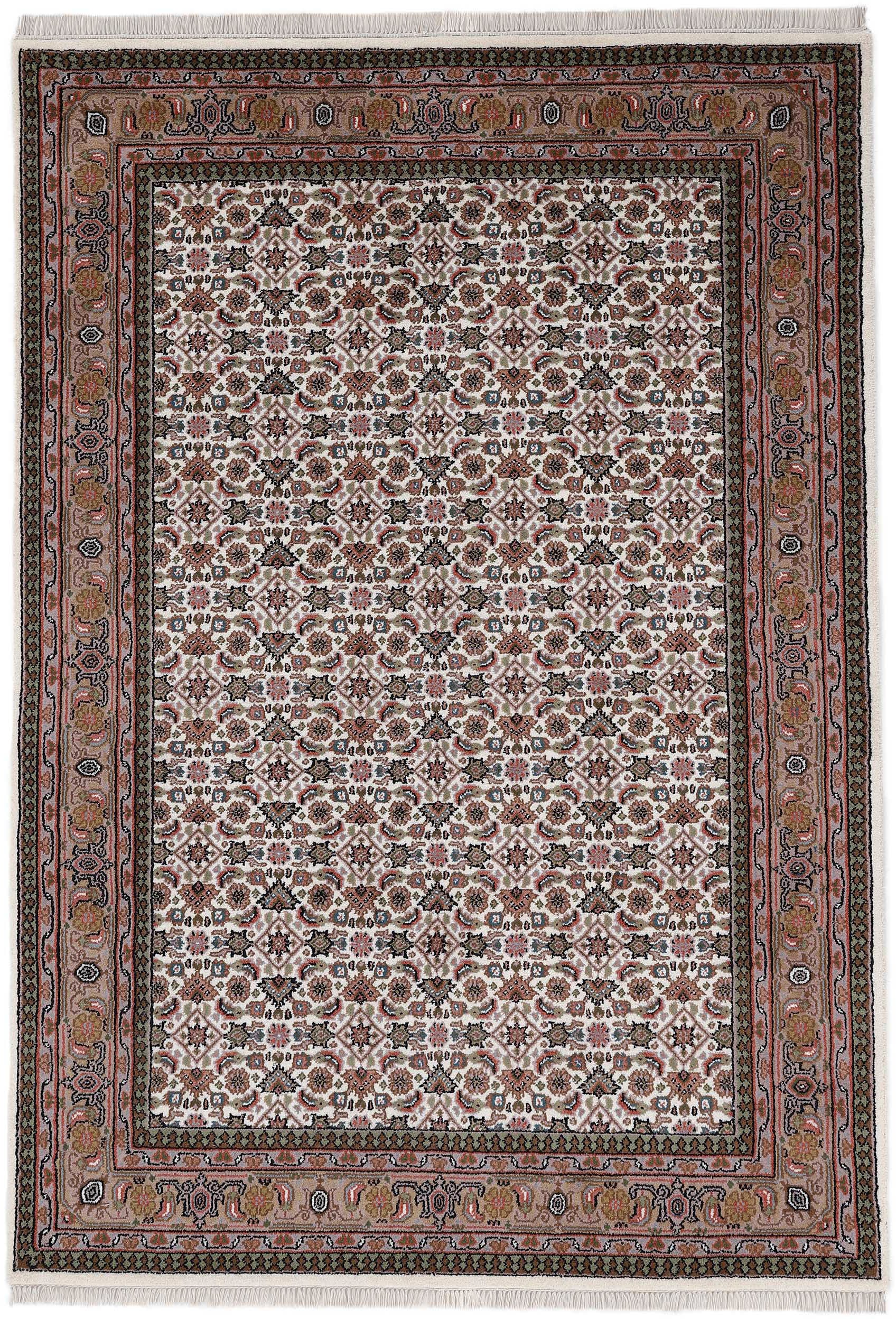 Woven Arts Orientteppich »Bidjar Herati ,   auch als Läufer« rechteckig 15 mm Höhe handgeknüpft, Wohnzimmer, reine Wolle
