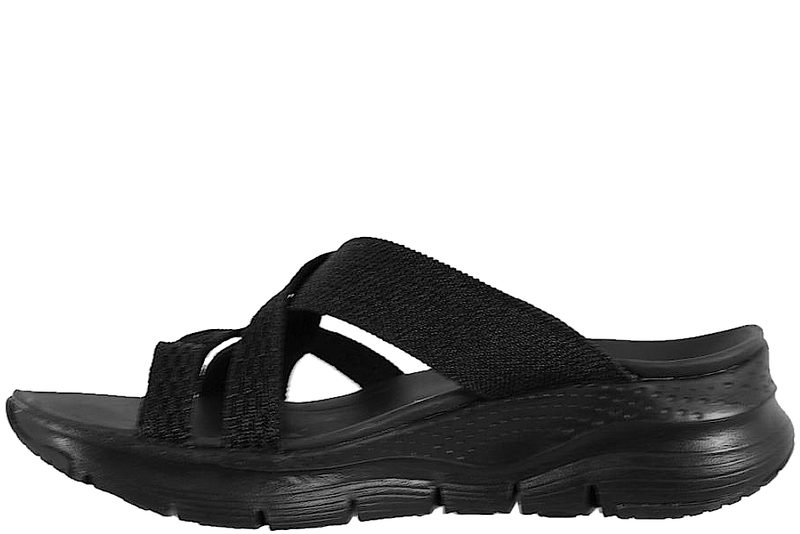 SKECHERS ARCH FIT NEW BEGINNING SLENTERS I SORT TEKSTIL