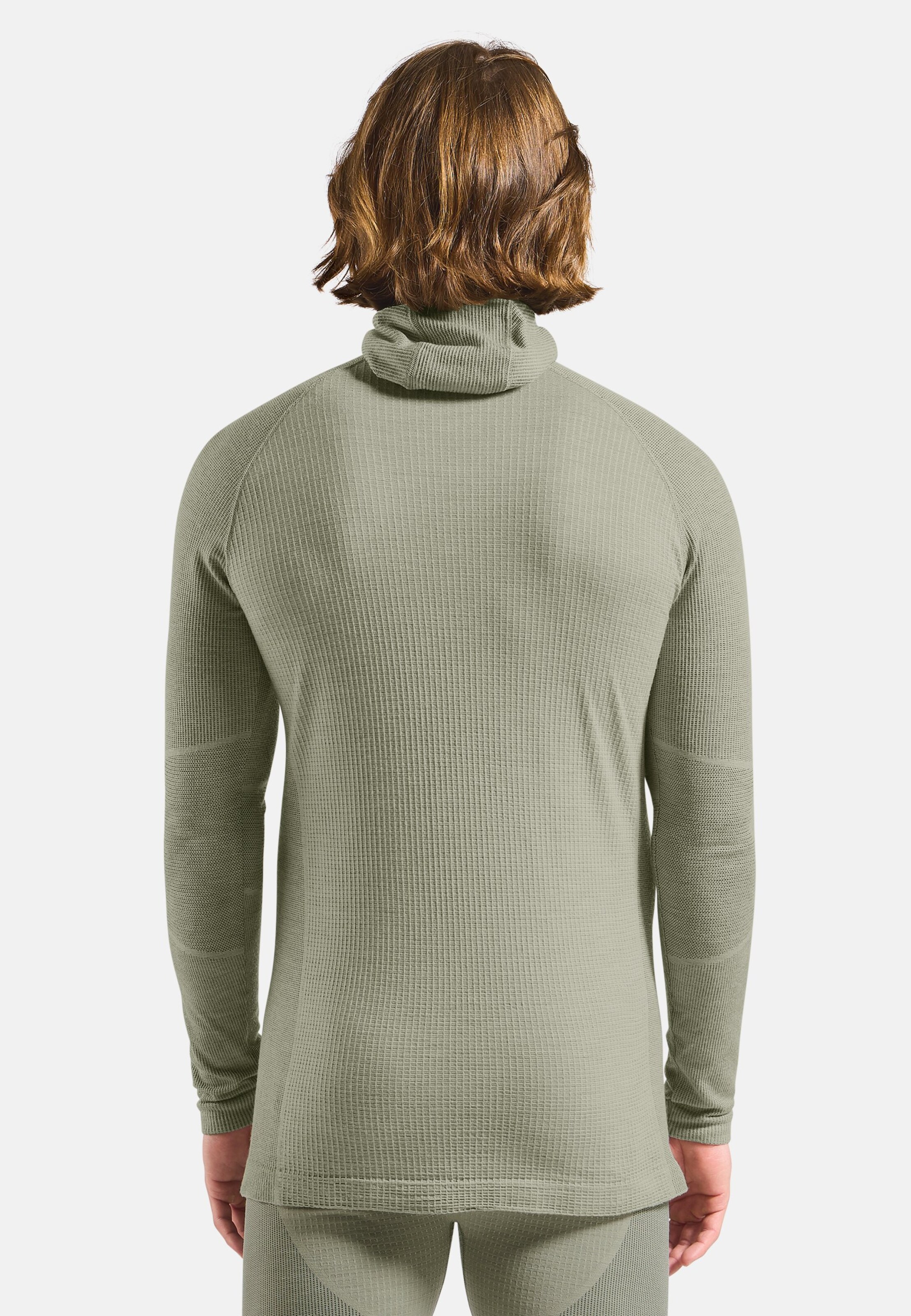 Seamless Performance Wool Funktionsshirt mit Gesichtsschutz in shadow