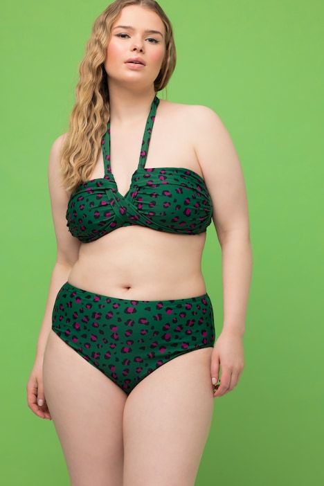 Bikini Slip, Panty, High Waist Fit, Leo Print
