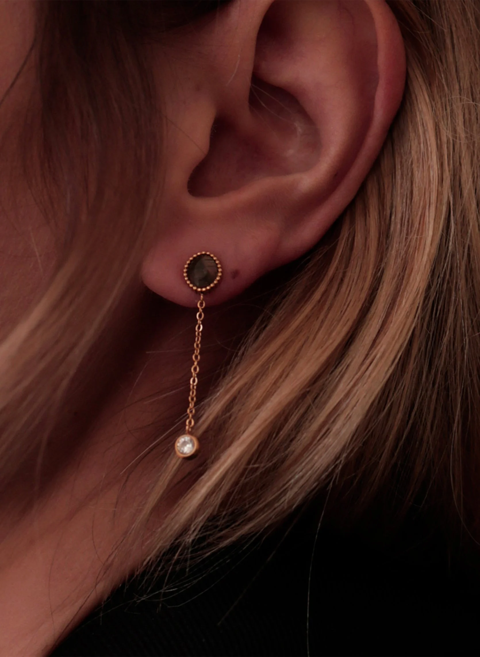 CIRCE - Collier chaîne circé | Vert
